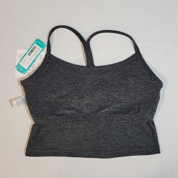 Beyond Yoga Women's M Harlow Space Dye Crop Performance Tank in Black - Picture 3 of 8